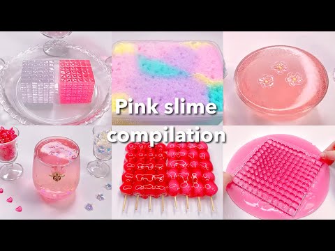 【ASMR】💖ピンク系スライムまとめ💗【音フェチ】Pink slime compilation