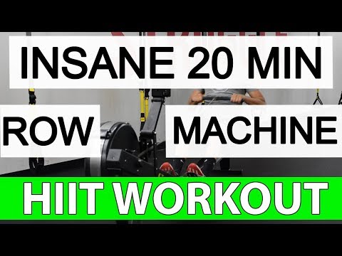 HIIT Workout - Insane 20 Minute Rowing Machine Workout