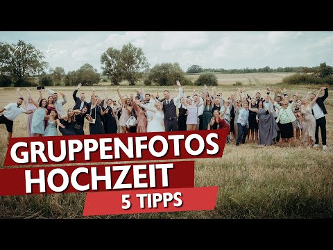 Gruppenfotos an der Hochzeit | 5 Tipps