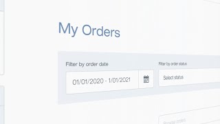 My Bürkert – the customer portal: My Orders