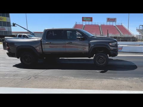 Record Breaking RAM TRX & other hellcats at the drag strip