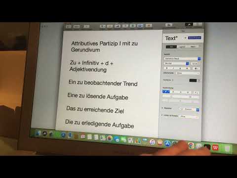 Attributives Partizip I mit zu/ Gerundivum/ Deutsch C1/C2