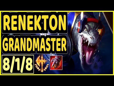 ICEBEASTO (RENEKTON) - 8/1/8 KDA GAMEPLAY - EUW Ranked GRANDMASTER