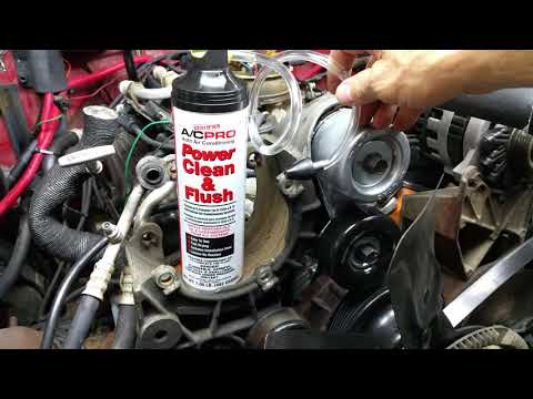 Flushing the evaporator in your automotive car truck suv jeep van A C HVAC AC A/C R4 System