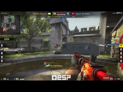 paz   1vs2 AWP clutch CT   post plant situation to keep Natus Vincere off map point