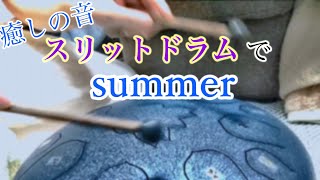 【癒しの音】スリットドラムでsummer/久石譲【弾いてみた】