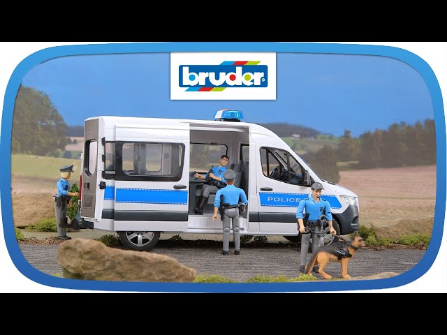 Vídeo relacionado con Bruder 02685 - MB Sprinter Fuerzas Especiales de la Policía con Figura - Vehículo, Coche de policía, intervención, Unidad Especial, Juguete