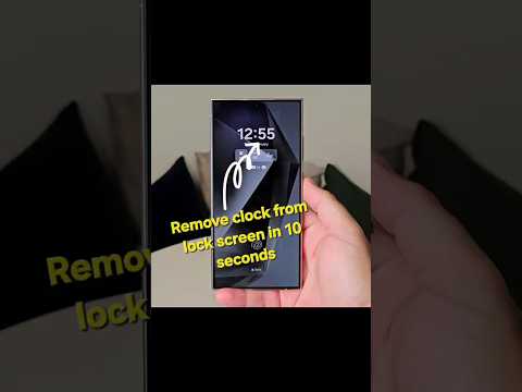How to remove clock from lock screen on android #shorts #samsung #samsungs24ultra #android