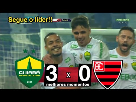Gols e lances de Cuiabá x Oeste