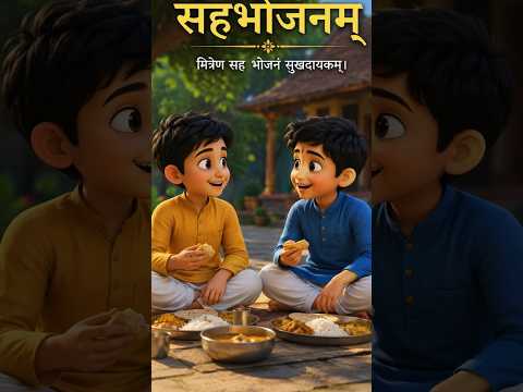 मित्रस्य अमृत-भोजनम् | मित्र का अमृत रूपी भोजन | The Nectar of Friendship's Meal #sanskritkalp