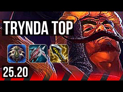 TRYNDAMERE vs YONE (TOP) | 8 solo kills, 900+ games | NA Master | 25.20