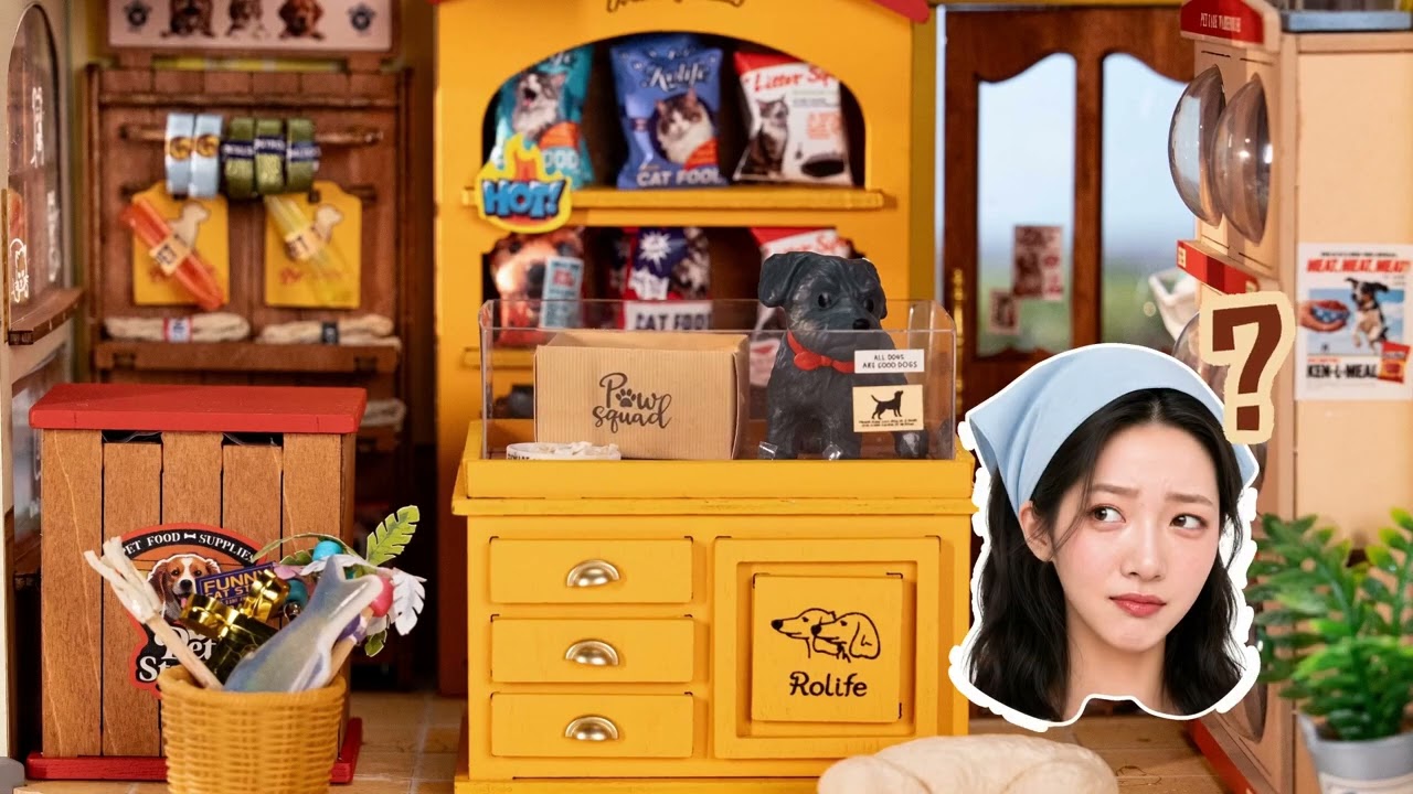 Rolife Rolife Fluffy Friends Hub Miniaturhaus Holz