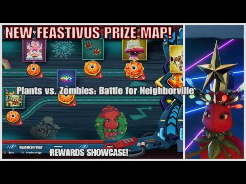 NEW FEASTIVUS PRIZE MAP Showcase Rewards!|Plants vs. Zombies:Battle for Neighborville|Ryufalcon Blue