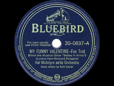 1944 Hal McIntyre - My Funny Valentine (Ruth Gaylor, vocal)