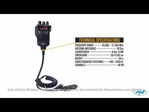Bärbar CB radiostation PNI Escort HP 62, multistandard, 4W, 12V, AM FM SE