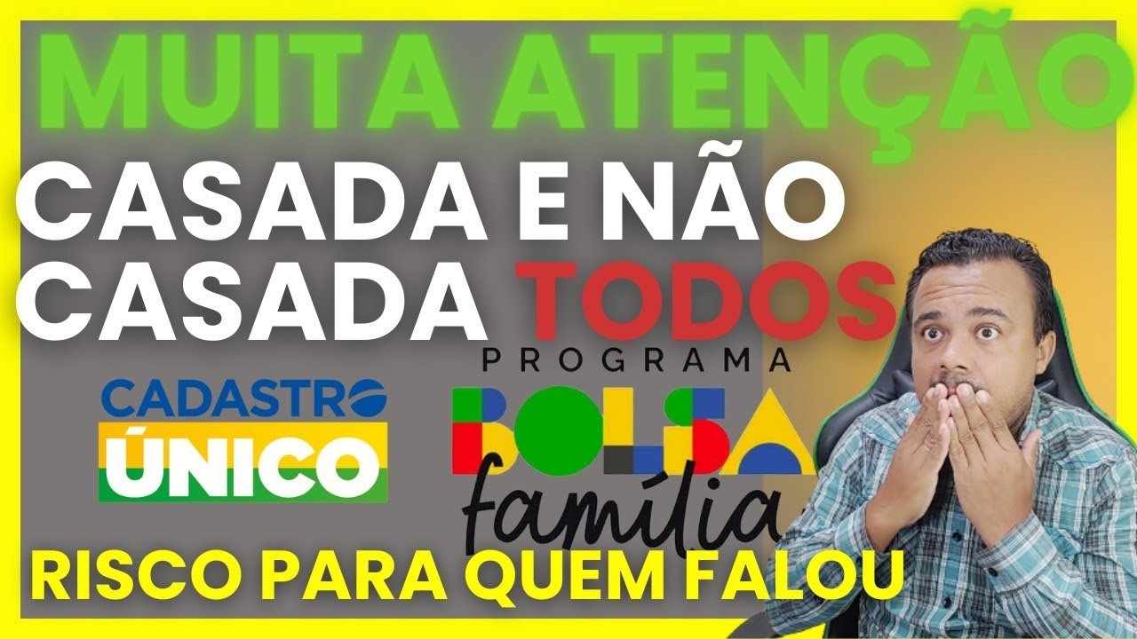 NOVO CADASTRO ÚNICO QUEM NÃO É CASADA OU CASADA ( URGENTE )