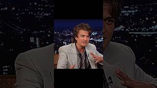Joe Keery Thought He’d Be Out After Season 1 😳💙 #StrangerThings #steveharrington #shorts