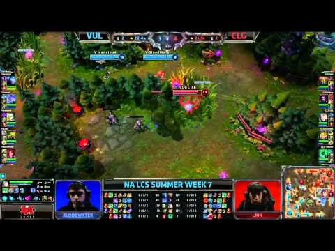 Team Vulcun (VUL) vs Counter Logic Gaming (CLG) || NA LCS Summer 2013 W7D2 || Full Game HD