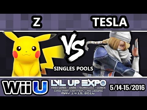 LVL Up Expo - Sugoi | Z  (Pikachu) Vs. Tesla (Sheik) SSB4 Pools - Smash Wii U - Smash 4