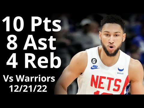 Ben Simmons 10 Pts 8 Ast 4 Reb vs Warriors Highlights