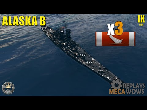 Alaska B 3 Kills & 177k Damage | World of Warships Gameplay