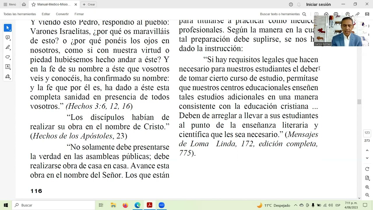 FUNDAMENTOS PROFESIONALES DEL MEDICO MISIONERO