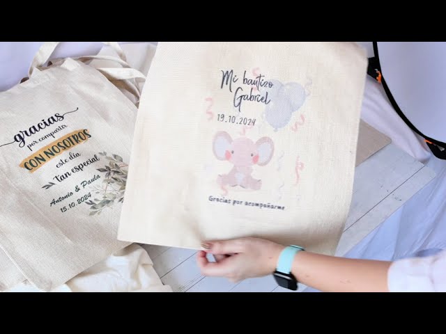 Vídeo relacionado con Bolsas de Tela Personalizadas - Tote Bag Personalizada + Neceser - Bolsa Tela Personalizada Mujer - Regalos Personalizados - Regalo Original Mujer - Bolsa Compra Reutilizable (M)