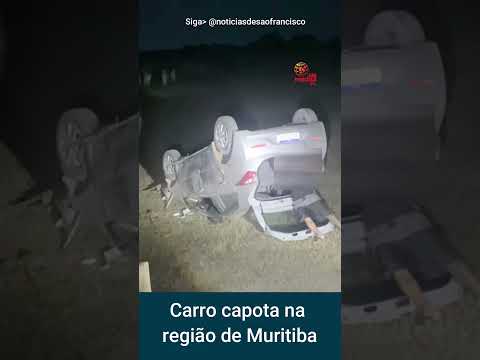 Um veículo com cinco pessoas capotou  próximo a Muritiba @saofrancisco24hs