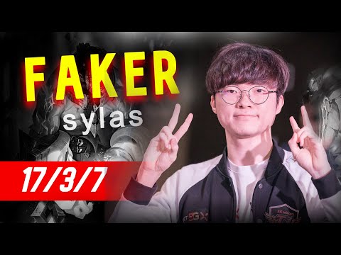 T1 FAKER Sylas mid VS Twisted Fate Patch 11.22 KR Challenger (2021)
