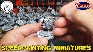 HOW to Paint 36 detailed Viking miniatures from Victrix in under three hours!!