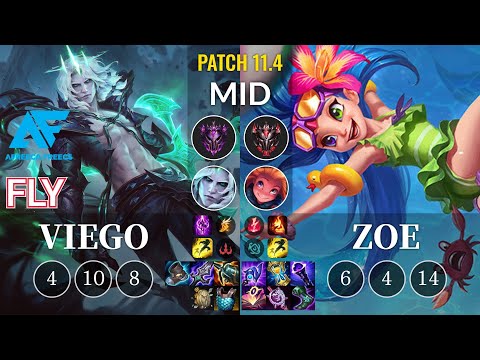 AF Fly Viego vs Zoe Mid - KR Patch 11.4