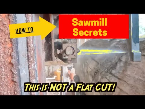 Saw Flat and Saw Fast!  Professional Band Sawmill Secret at Sawmill School