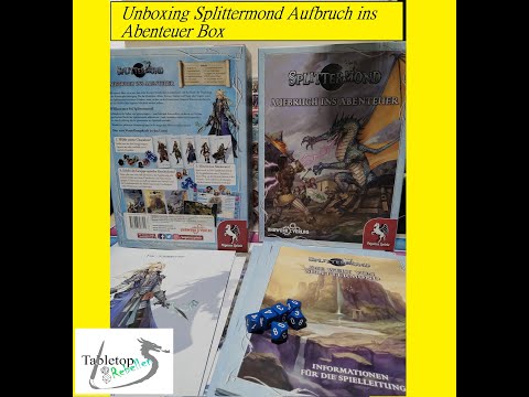 (Splittermond Aufbruch ins Abenteuer Box) Unboxing Splittermond Aufbruch ins Abenteuer Box