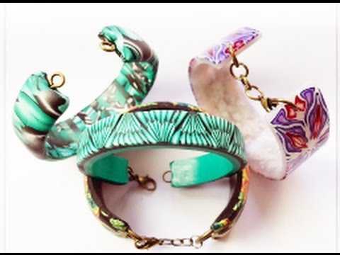 How to Add Findings to Polymer Clay Cuff Bracelets