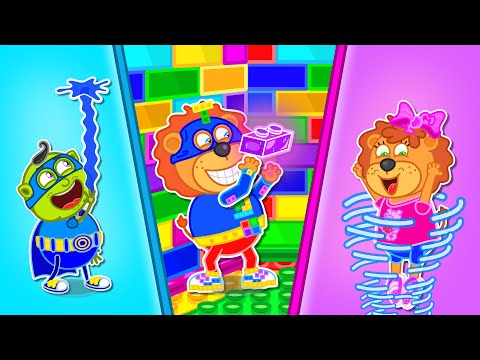 Aslan Yavrusu | Üç çocuk ve üç element | Çocuklar için çizgi film