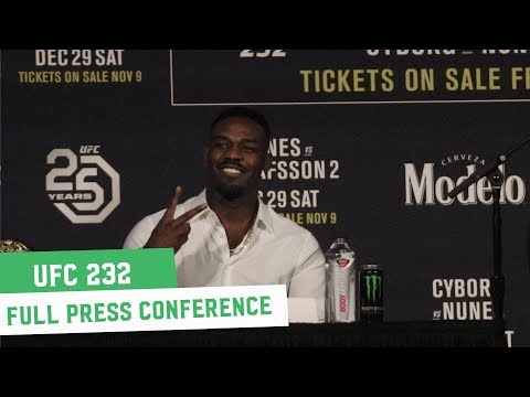 UFC 232: Full Press Conference ft. Jon Jones, Alexander Gustafsson, Cris Cyborg & Amanda Nunes