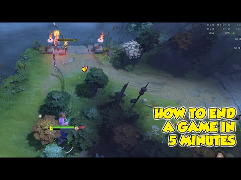 how to end a game in 5 minutes with pudge