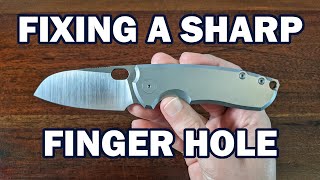 How to Fix a Sharp Finger Hole - Vox F5.5 and Giant Mouse Biblio