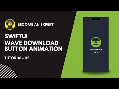 SwiftUI Animation #5 - Wave Download Button Animation