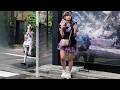 Akihabara Girls Are Lined Up On The Street Night Walk 4K August 12 2025