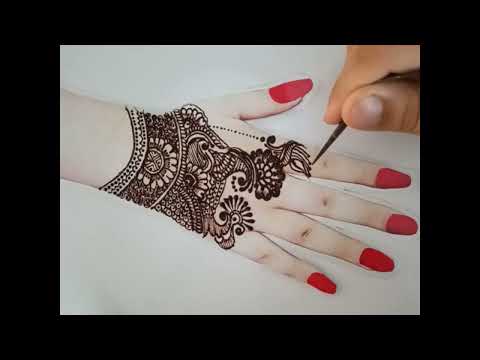 Excellent Bridal Mehndi Design | Back Hand Beautiful Design | Indian & Arabic Style Mehndi