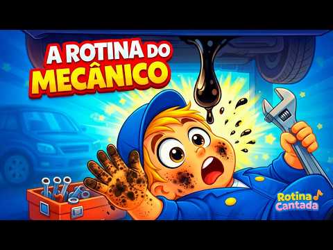 A ROTINA DO MECÂNICO 🚗🔧 | Profissões para Crianças | Vídeo Infantil Animado e Educativo