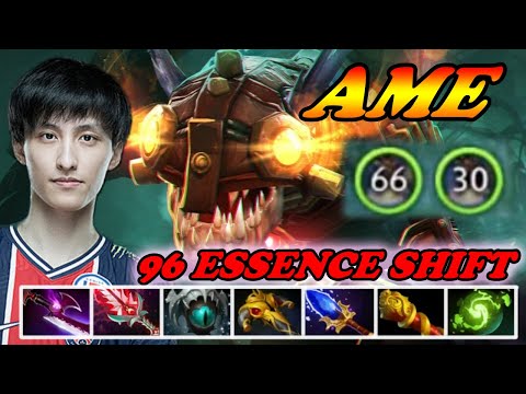 Ame Slark full items 96 Essence Shifts crazy fast attacks | 7.34d Immortal Best Ranked Gameplay