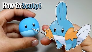 3rd gen starter pokemon | How to sculpt Pokemon 'Mudkip' | Clay Tutorial