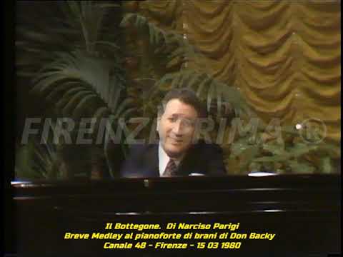 Il Bottegone. Breve medley al pianoforte di Narciso Parigi di brani di Don Backy Canale 48 15 03 '80