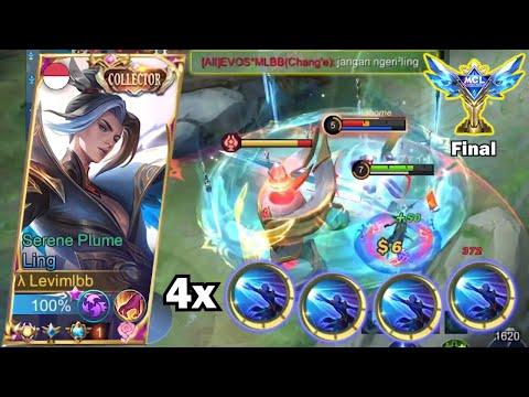 LING SATISFYING 4 SWORD COMBO IN MCL FINAL | LING FASTHAND GAMEPLAY - Levimlbb