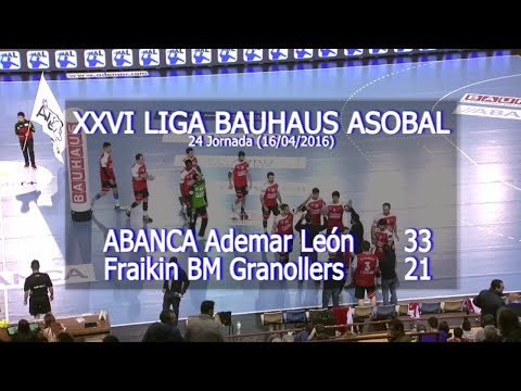 LIGA BAUHAUS ASOBAL J24 ABANCA Ademar León - Fraikin BM Granollers 33 - 21
