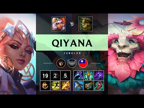 Qiyana Jungle vs Ivern - TW Challenger Patch 25.19