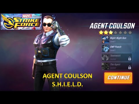 [*/\*] Marvel Strike Force - Unlocking Hero AGENT COULSON (S.H.I.E.L.D.)