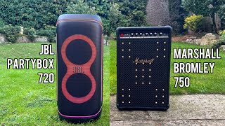 Video thumbnail for Marshall Bromley 750 vs JBL PartyBox 720 - What Style Of Party Do You Want? by HammoTech Reviews
